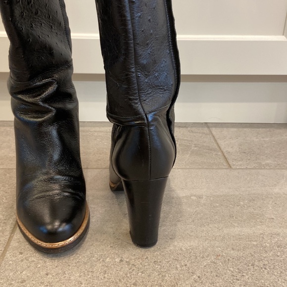 ESCADA Leather Knee-high Boots, Sz 39 - Picture 11 of 16